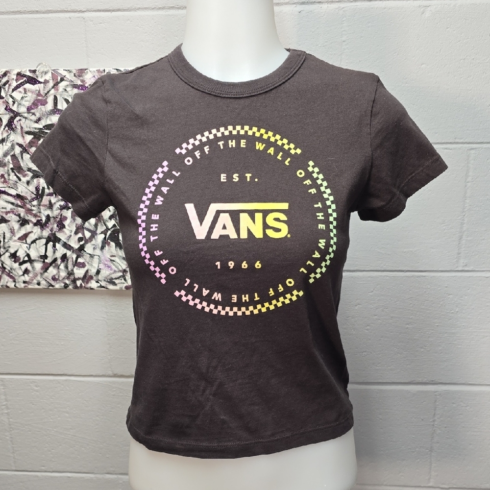 Vans Tee - Brown with Multicolor Graphic - Picture 2 of 6